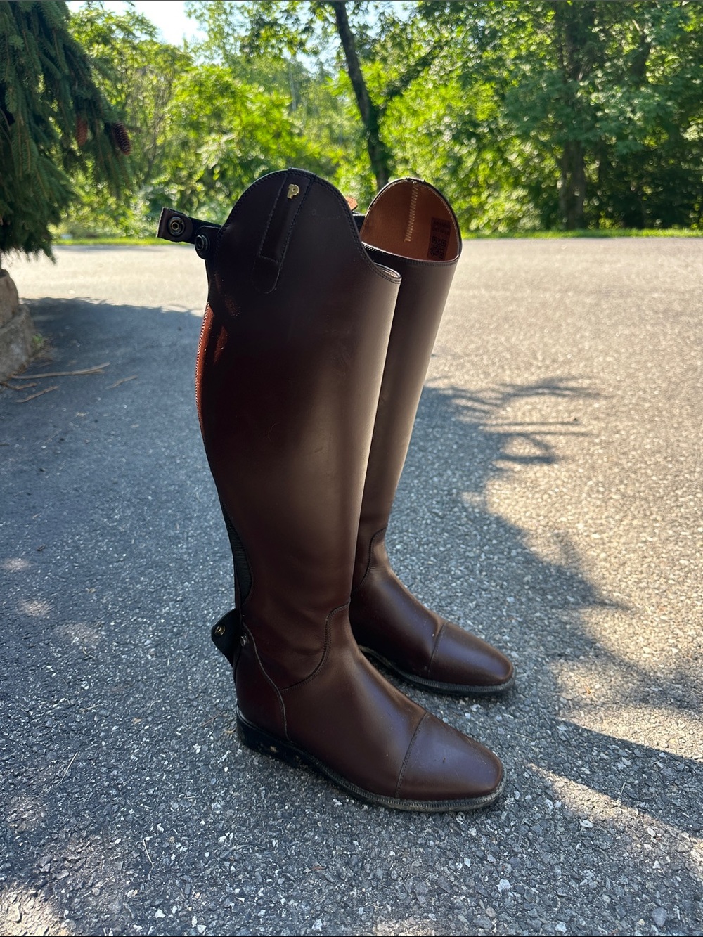 Petrie Brown Leather Riding Boots